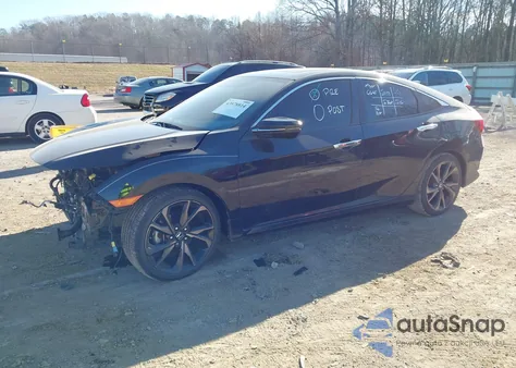 2020 Honda Civic Touring из США, поврежденный, VIN 19XFC1F92LE016645